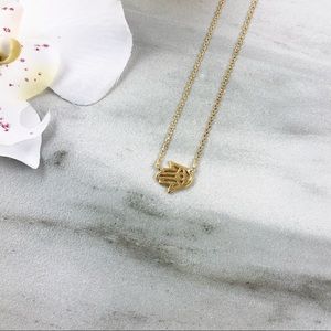 Dainty Hamsa Hand Necklace